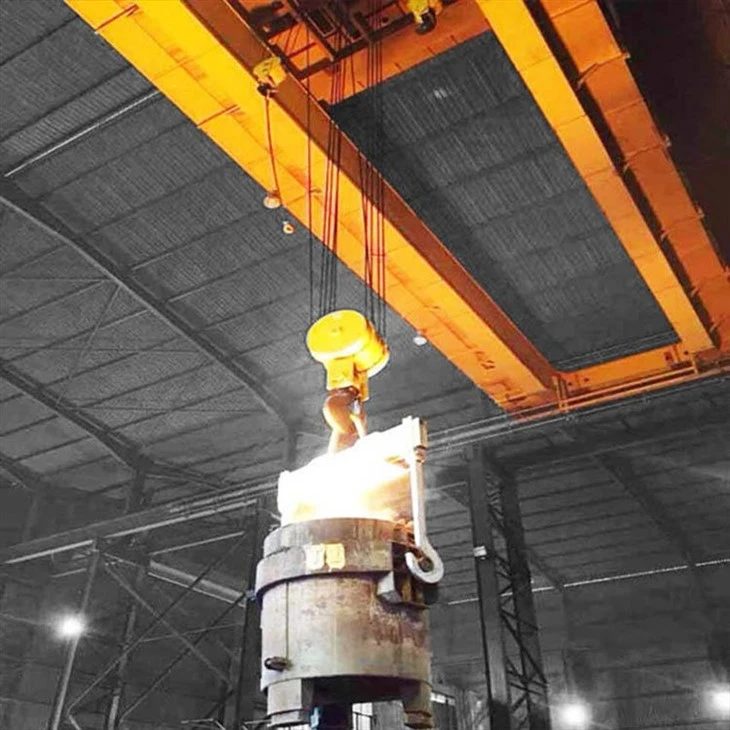 Overhead brug lopen metallurgische gietkraan